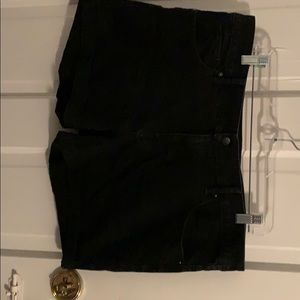 Black high waisted shorts
